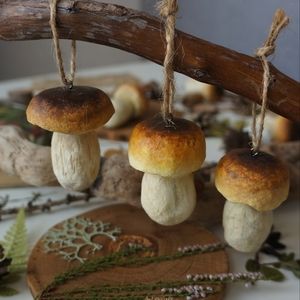 Easter decoration Porcini mushroom Easter ornament